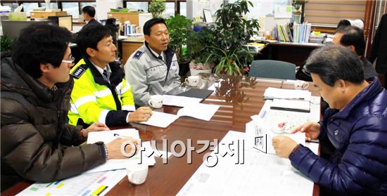 함평경찰, 유관기관 제설대책회의 개최