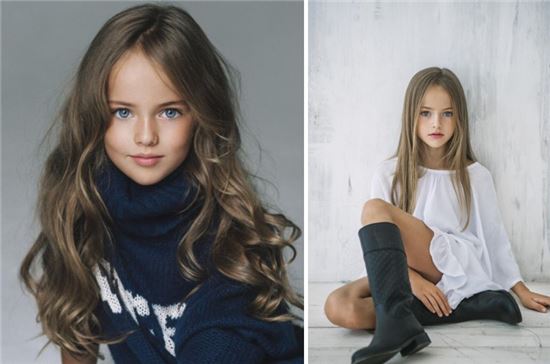 크리스티나 피메노바, 9살 나이 안 믿기는 매혹적 분위기의 모델