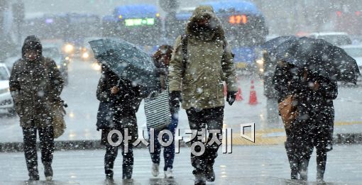 [포토]눈 속 출근길