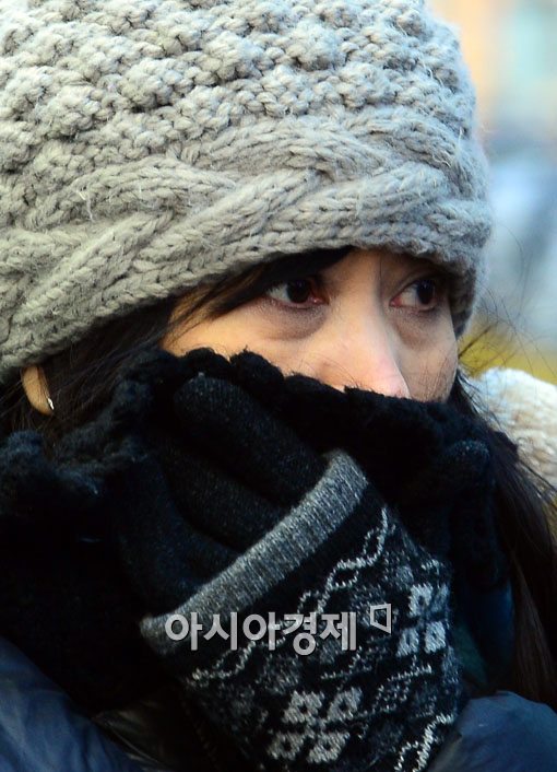 [포토]깜짝 놀란 한국의 겨울 