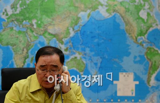 정홍원 총리, 진천군·세종시 구제역 대응상황 점검 