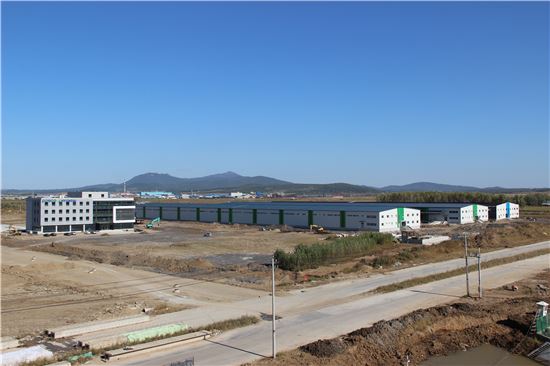 포스코건설의 중국 훈춘 포스코현대국제물류단지 조성 모습