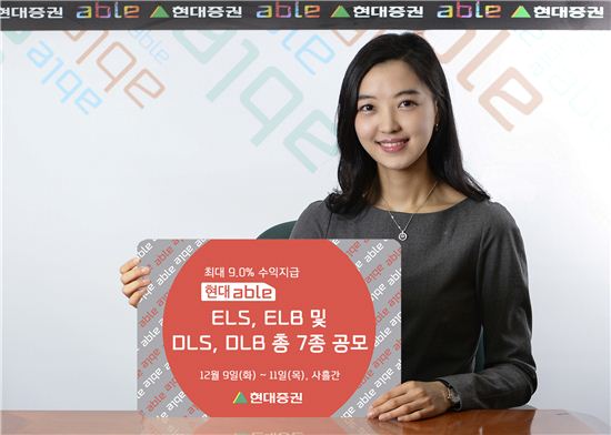 현대證, 최고 9.0% ELS·ELB 등 7종 공모