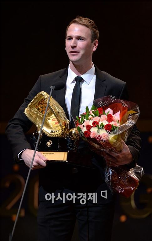 2014 골든글러브 '투수·포수' 수상자에 밴 헤켄·양의지
