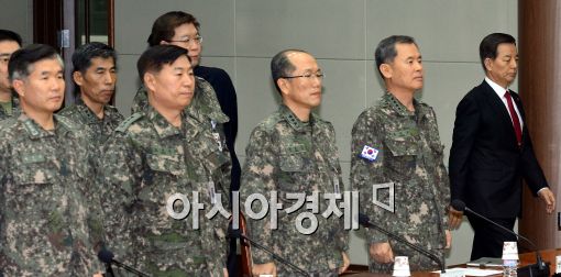 [포토]전군주요지휘관회의에 참석하는 한민구 국방부 장관