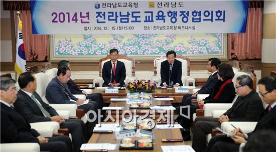 2014년 전라남도교육행정협의회 개최