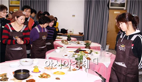 함평군 한우비빔밥 음식테마거리 메뉴개발 및 상차림 시연