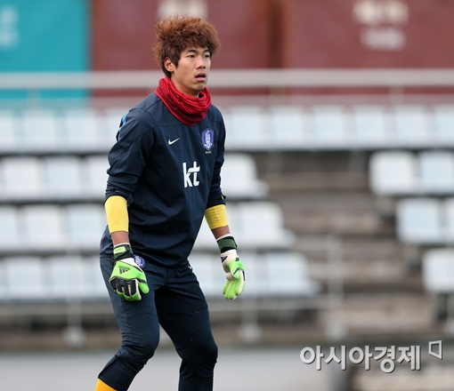 축구대표팀 골키퍼 이범영[사진=대한축구협회 제공]