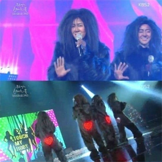 '스케치북' 씨스타, 유인원으로 '충격' 변신… "코디가 '안티'?"