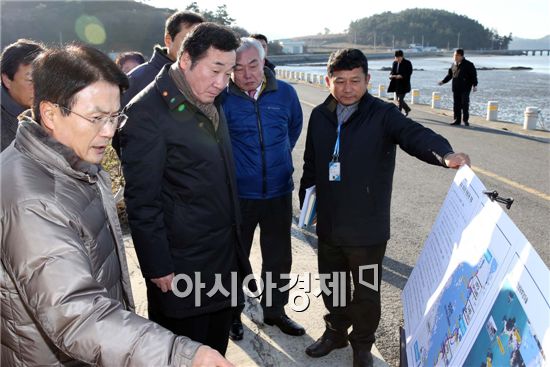 이낙연 전남도지사, 여수 여자만서 ‘가고싶은 섬’ 구상