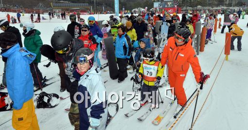 [포토]줄지어 선 스키족들