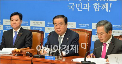 [포토]발언하는 문희상 새정치민주연합 비대위원장