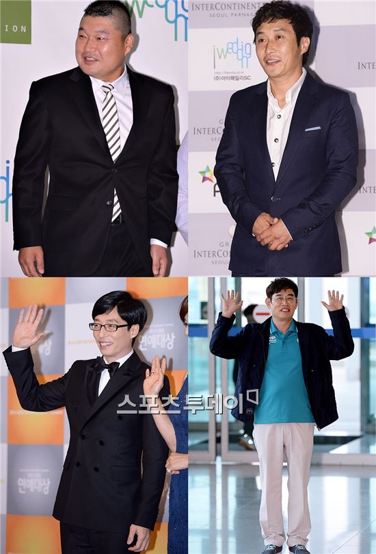 '2014 SBS 연예대상' 유재석, 강호동, 김병만, 이경규 4파전