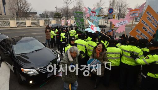 [포토]'한미일 정보공유협정 반대!'