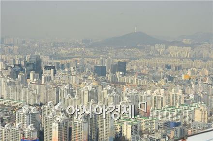 서울의 아파트 단지 전경