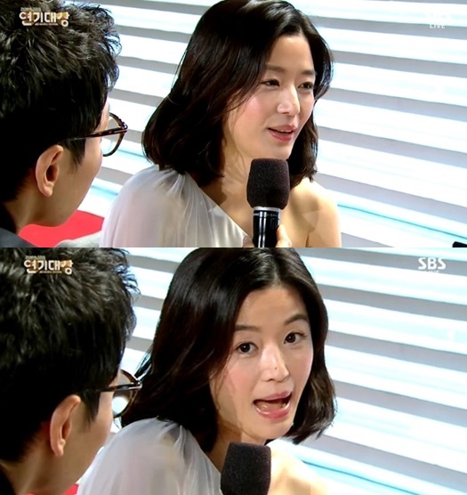 배우 전지현/ '2014 SBS 연기대상' 방송 화면 캡처