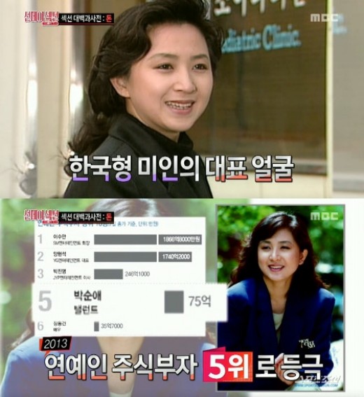 80년대 청순 미녀 박순애, 100억대 주식부자…연예인 주식부자 5위