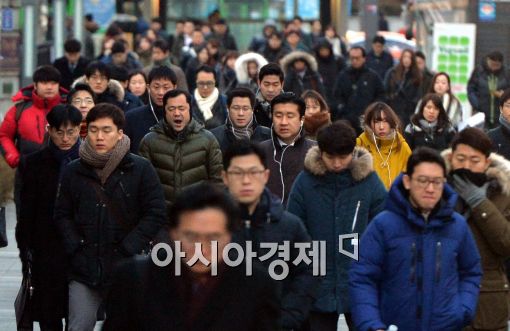 [포토]한파 속 새해 첫 출근길