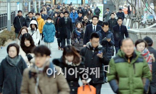 [포토]새해 첫 출근길 ...한파 속에서