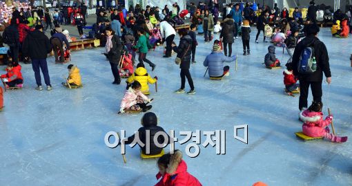 [포토]썰매장 찾은 시민들