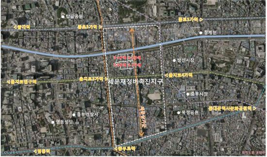 청계천변 을지로3가 일대 도심 재생사업 속도 내 