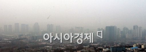 [포토]자욱한 안개 속 서울 도심