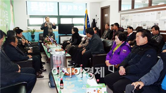 황주홍 의원이 11일 오전 완도,진도 새정치민주연합 지역위원회사무실을 방문해 간담회를 가졌다.