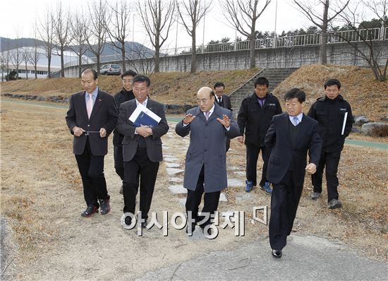 광양시, 꽃과 숲이 어울어진 아름다운 광양 건설을 위한 사업대상지 방문