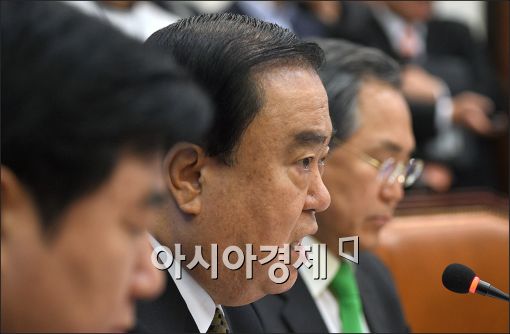 [포토]발언하는 문희상 비대위원장