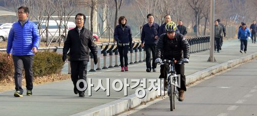 [포토]포근한 날씨 보인 대한(大寒)