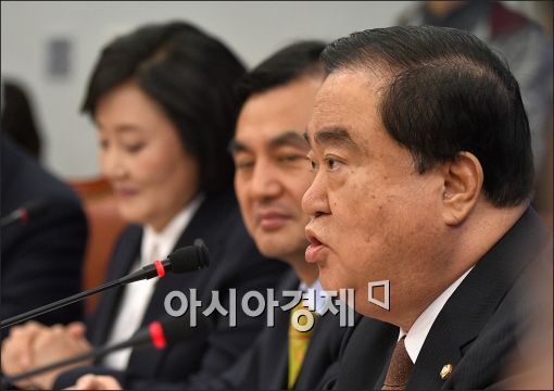 [포토]발언하는 문희상 비대위원장