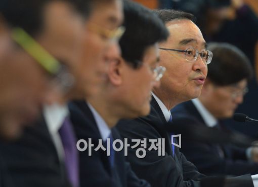 [포토]정홍원 국무총리, "업무보고, 국정과제에 반영" 