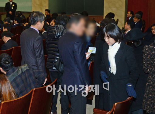 [포토]이석기 선고공판 참석하는 김재연 전 통진당 의원 