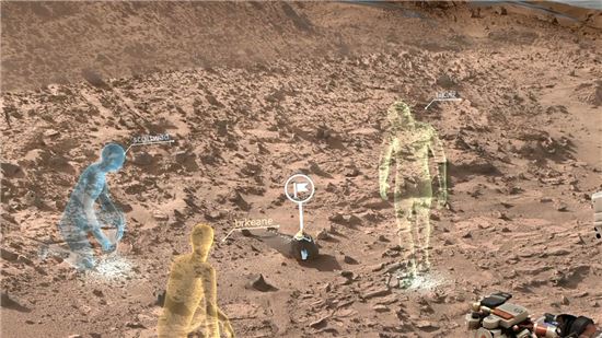 ▲나사와 MS가 화성탐사프로그램인 3D 가상연구시스템을 개발한다.[사진제공=NASA}