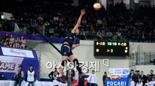 [포토]문성민, '서브 킹은 바로 나'