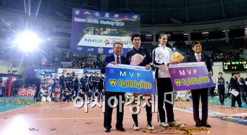 [포토]전광인·폴리, '우리가 프로배구 별 중의 별'