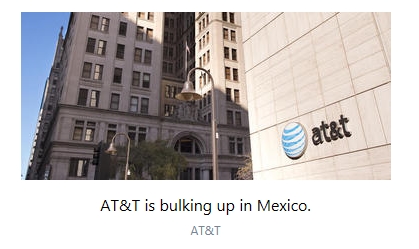 AT&T, 멕시코 이통사 '넥스텔 멕시코' 18억7500만달러에 인수 