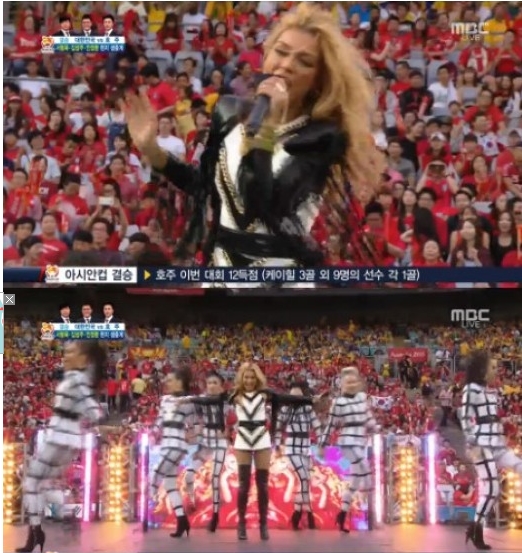 2015 아시안컵 축구 결승 앞서, 하바나 브라운 축하무대 선보여 '응원열기 후끈후끈'