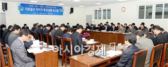 [포토]광주 남구, 기초질서 지키기 추진상황 보고회 개최