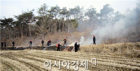 광주시 광산구 산불방지 대책본부는 지난 2일 산불진화대원 40여명을 대상으로 '2015년 봄철 산불방지 교육’을 실시했다. 
