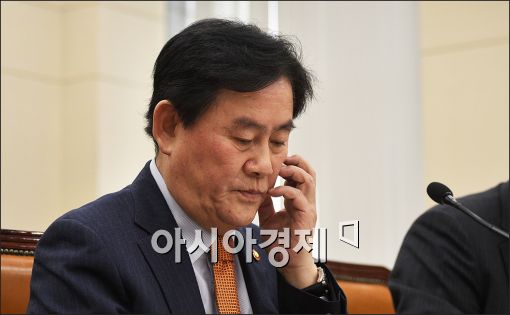 [포토]답변 고심하는 최경환 부총리