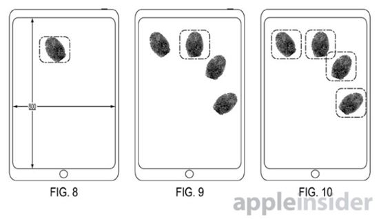 애플 '전자기기의 지문인식 센서' 관련 특허(사진:애플 인사이더)