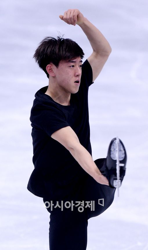 [포토]김진서, '쇼트프로그램, 마지막 점검'