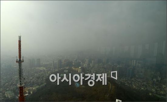 [포토]황사에 갇힌 서울