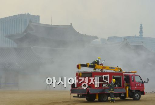 [포토]문화재 화재 발생에 초기대응 