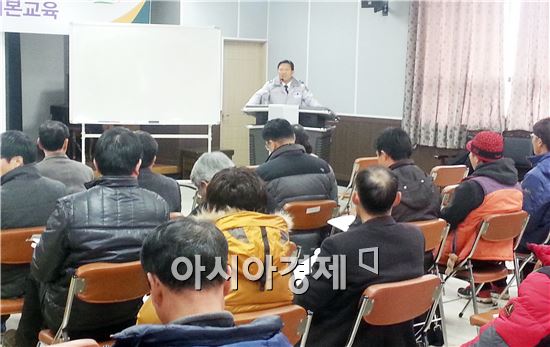 함평경찰, 농업기술센터 교통안전교육 실시 