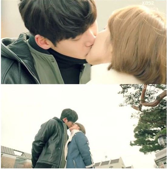 지창욱, 박민영이 10일 오후 방송한 '힐러'에서 키스를 했다./TV 캡처