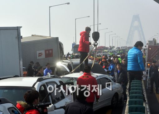 영종대교 교통사고…'50억원' 투자한 안개특보는 무용지물