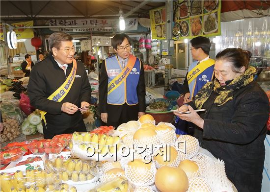 대구은행, 설맞이 전통시장 장보기 행사 실시 