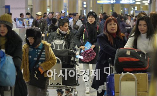 한국 찾은 중국인 관광객들의 모습(사진=아시아경제 DB).